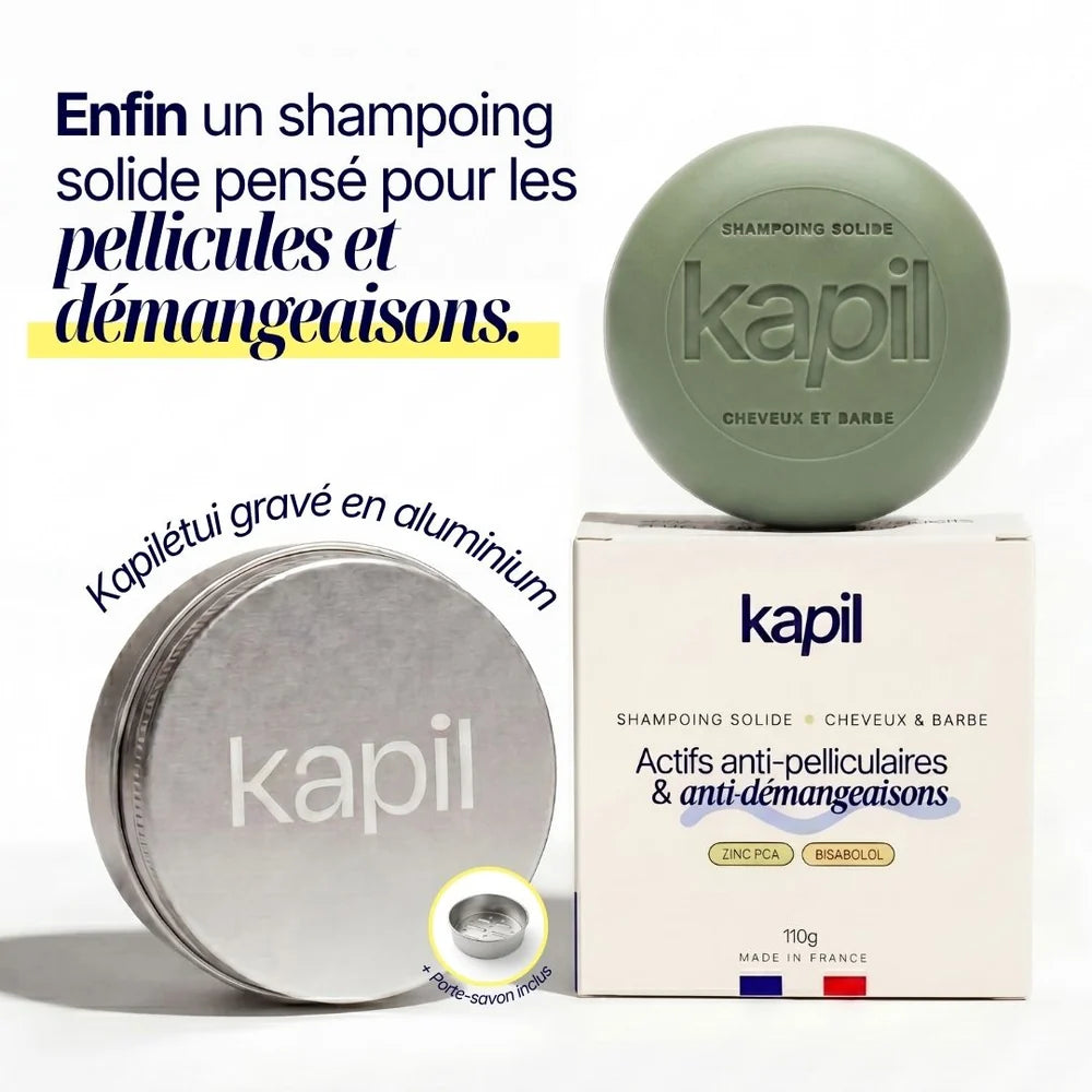 Shampoing solide anti-pelliculaire · apaisant & doux